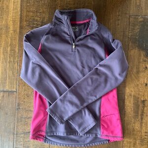 Alpine Design purple and pink quarter zip Dry Logic sweatshirt
